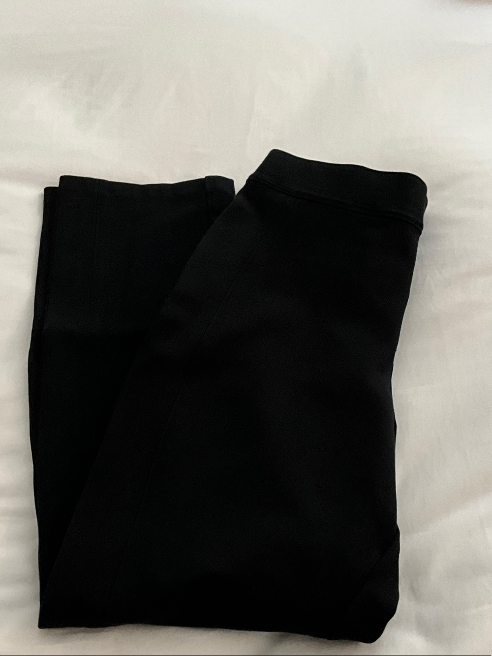 SPANX Black Slim Straight-Leg Trousers